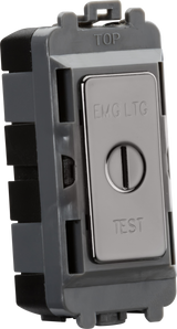 20AX DP Key Module (Marked EMG LTG TEST) - Black Nickel