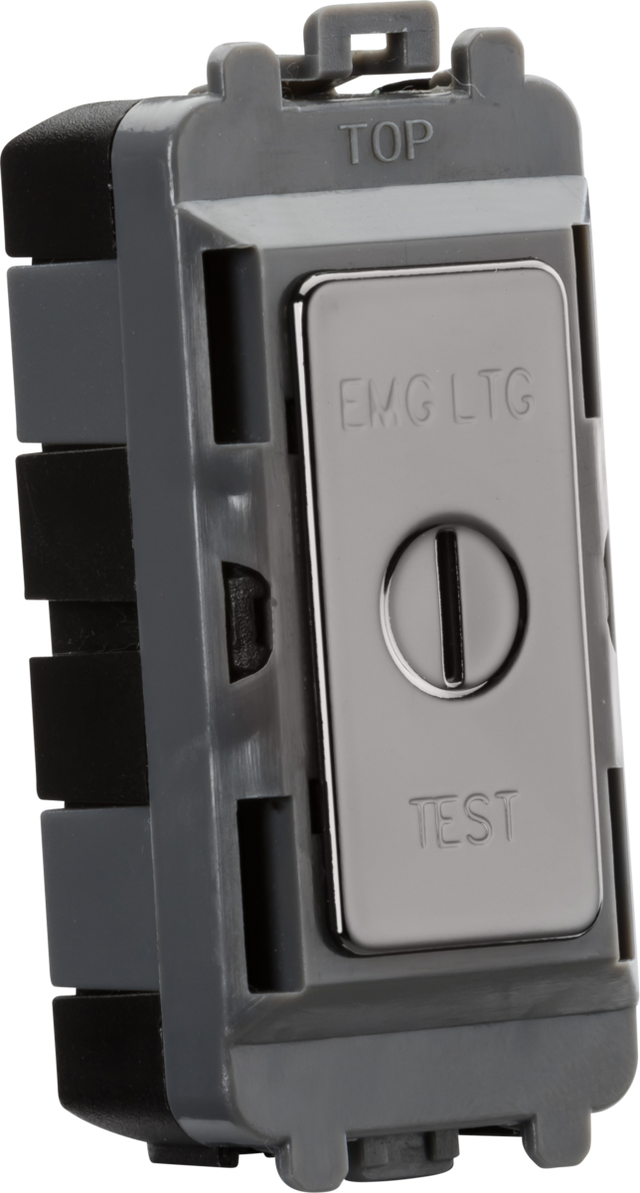 20AX DP Key Module (Marked EMG LTG TEST) - Black Nickel