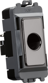 Flex Outlet Module Up To 10mm - Black Nickel