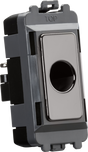Flex Outlet Module Up To 10mm - Black Nickel