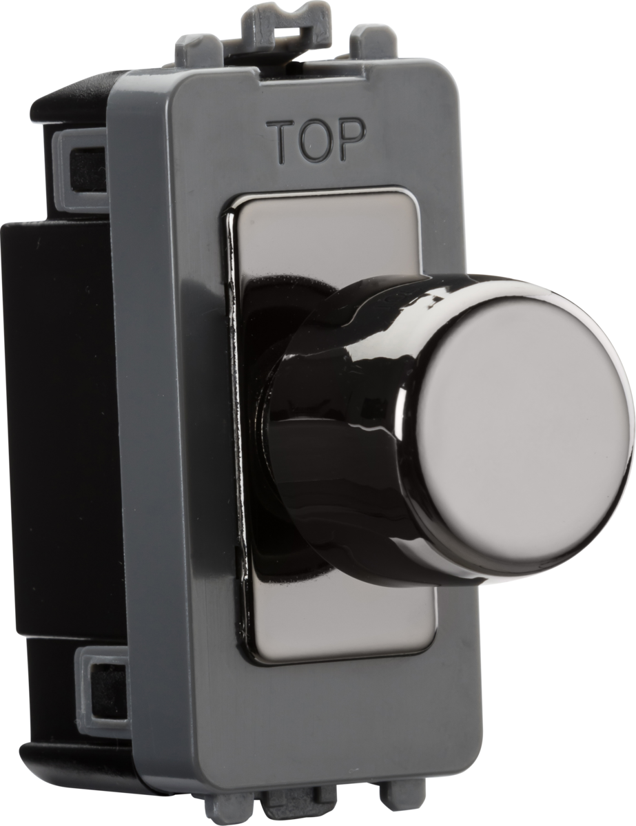 6A 1G 2-way Dummy Dimmer Module - Black Nickel