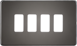 Screwless 4G Grid Faceplate - Black Nickel by ML Accessories