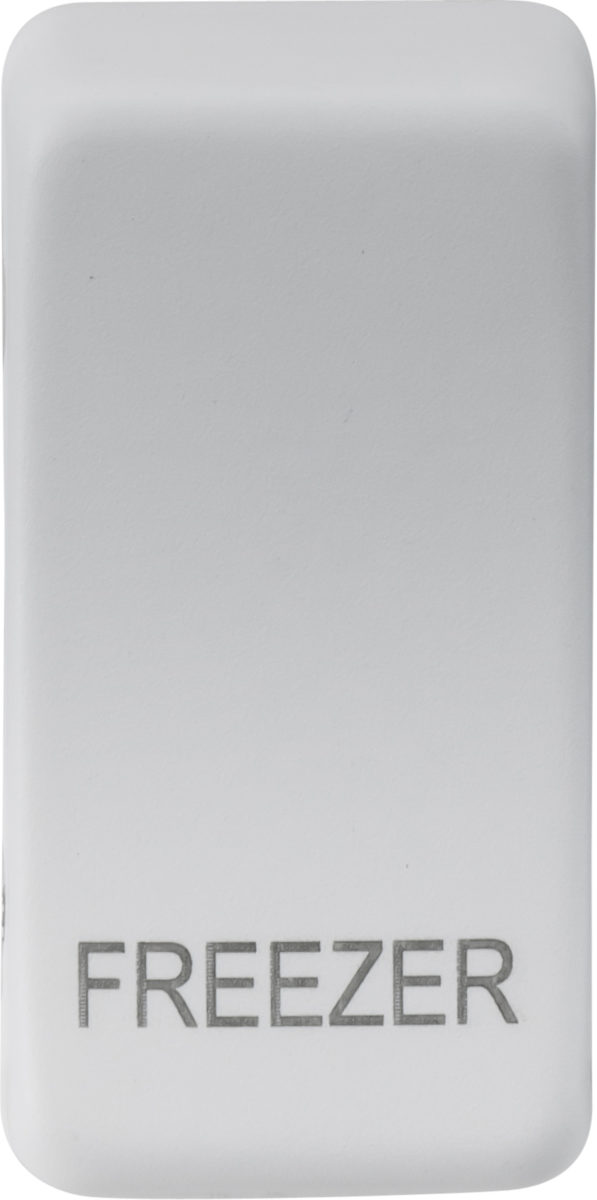 Switch Cover 'Marked FREEZER' - Matt White