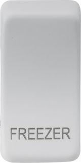 Switch Cover 'Marked FREEZER' - Matt White