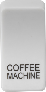 ML Accessories Switch Cover 'Marked COFFEE MACHINE' - White