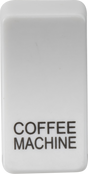 ML Accessories Switch Cover 'Marked COFFEE MACHINE' - White