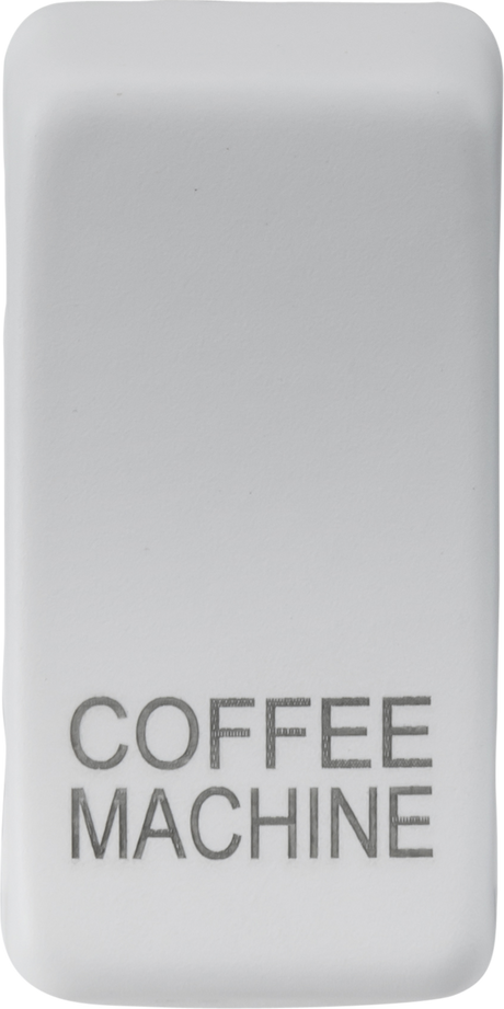 ML Accessories Switch Cover 'Marked COFFEE MACHINE' - Matt White