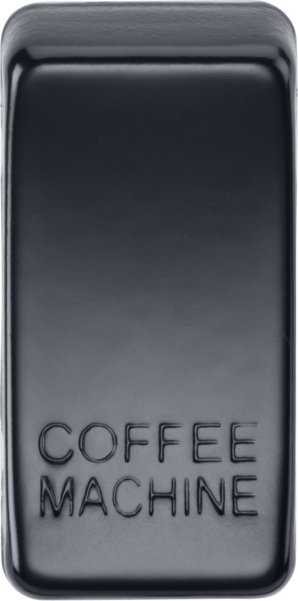 Switch Cover Marked COFFEE MACHINE - Matt Black