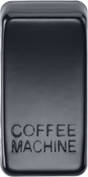 Switch Cover Marked COFFEE MACHINE - Matt Black