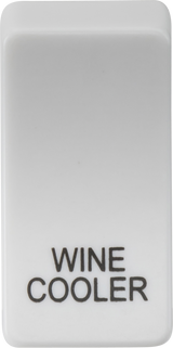 Switch Cover marked WINE COOLER - White