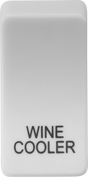 Switch Cover marked WINE COOLER - White