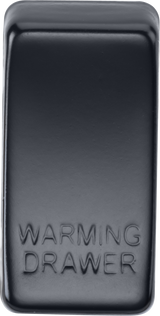 ML Accessories GDWARMMB Switch Cover Marked WARMING DRAWER - Matt Black