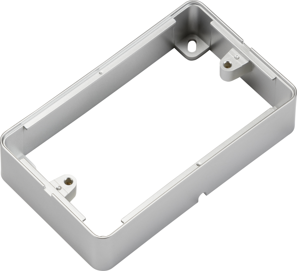 Knightsbridge 2G Surface Box in Grey, suitable for wiring essentials.