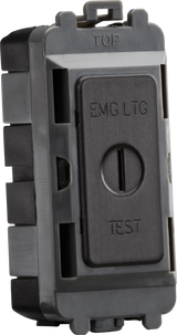 20AX 2 Way SP Key Module Marked EMG LTG TEST - Smoked Bronze