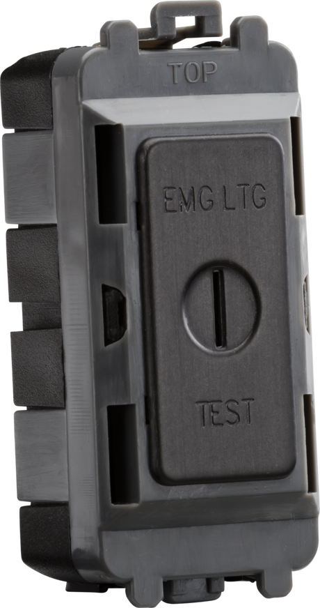20AX 2 Way SP Key Module Marked EMG LTG TEST - Smoked Bronze