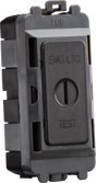 20AX 2 Way SP Key Module Marked EMG LTG TEST - Smoked Bronze