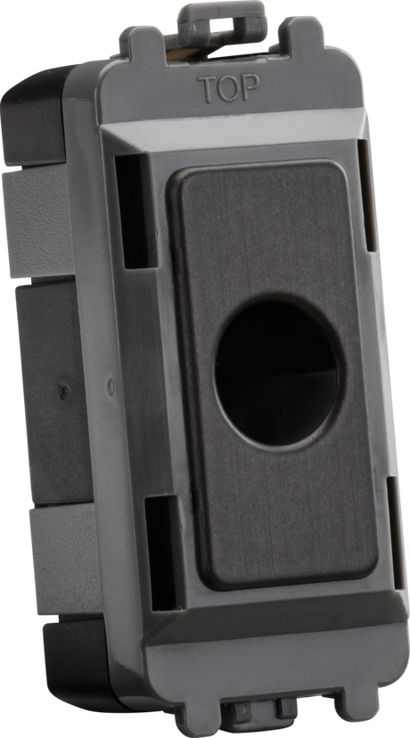 Knightsbridge Flex Outlet Module - Smoked Bronze, GDM012SB