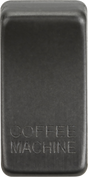 Smoked Bronze Switch Cover Marked COFFEE MACHINE
