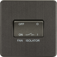 10A Fan Isolator Switch - Smoked Bronze