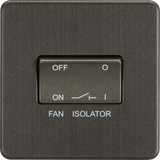 10A Fan Isolator Switch - Smoked Bronze
