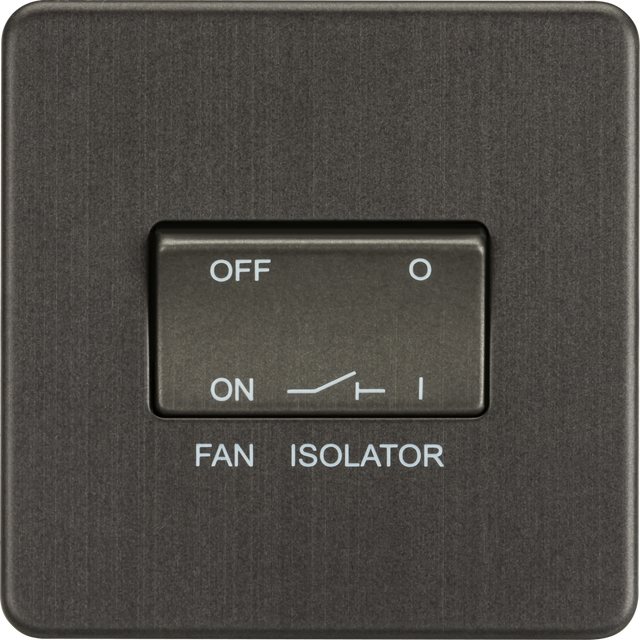 10A Fan Isolator Switch - Smoked Bronze