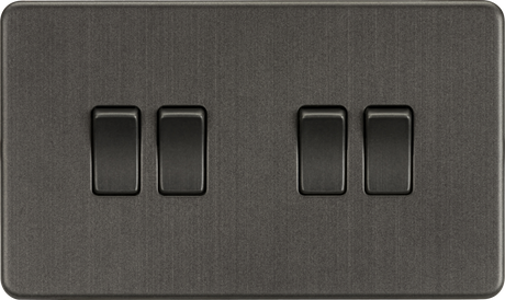 10AX 4G 2-Way Switch - Smoked Bronze - Screwless Design