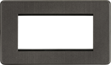 4G Modular Faceplate - Smoked Bronze - Screwless Design