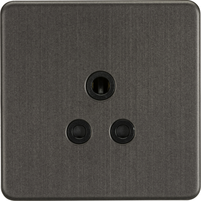5A Unswitched Socket - Smoked Bronze