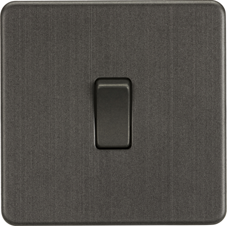 20A 1G DP Switch - Smoked Bronze, Screwless Design