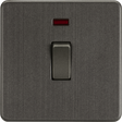20A 1G DP Switch with Neon - Smoked Bronze