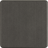 1G Blanking Plate - Smoked Bronze, Screwless Design