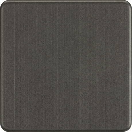 1G Blanking Plate - Smoked Bronze, Screwless Design