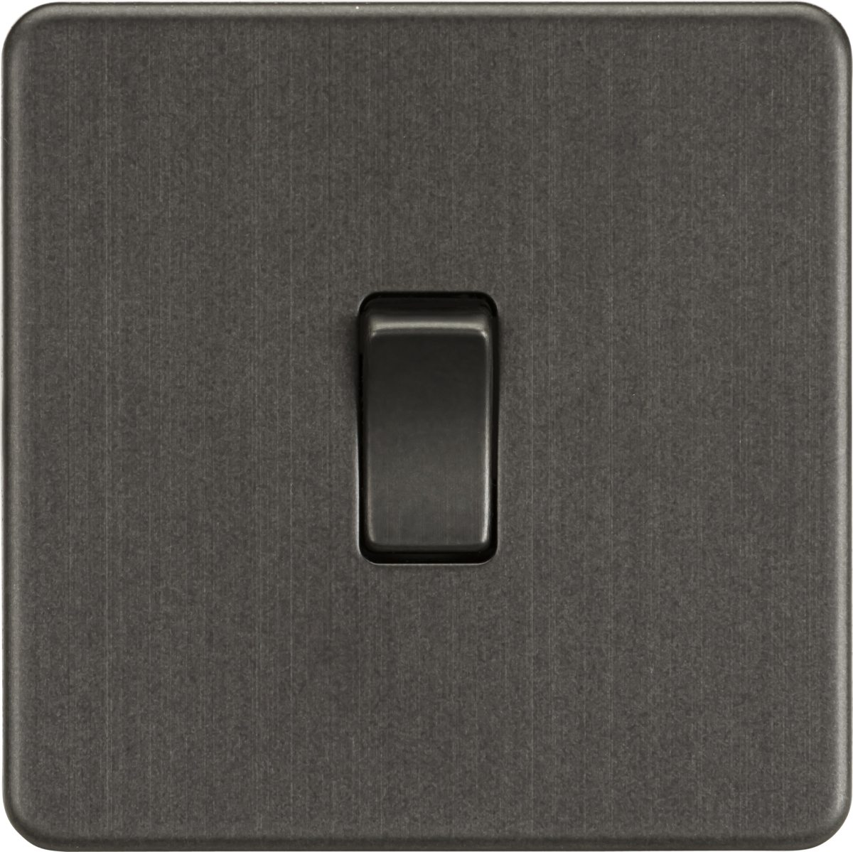 10AX 1G 2-way Switch - Smoked Bronze, Screwless Design