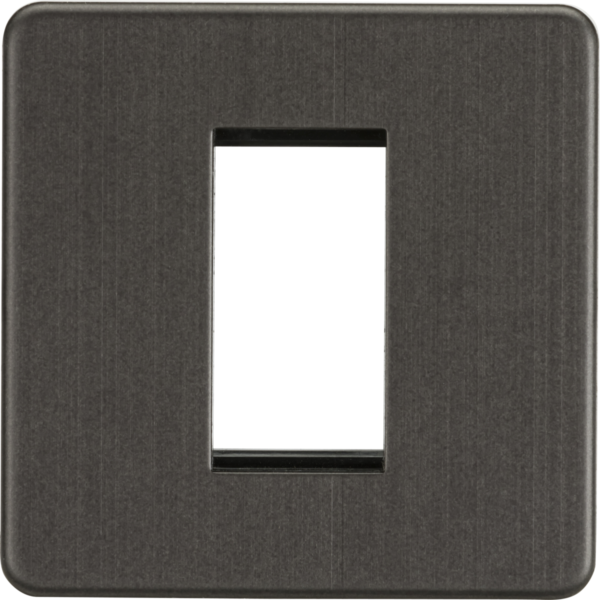 1G Modular Faceplate - Smoked Bronze - Screwless Design