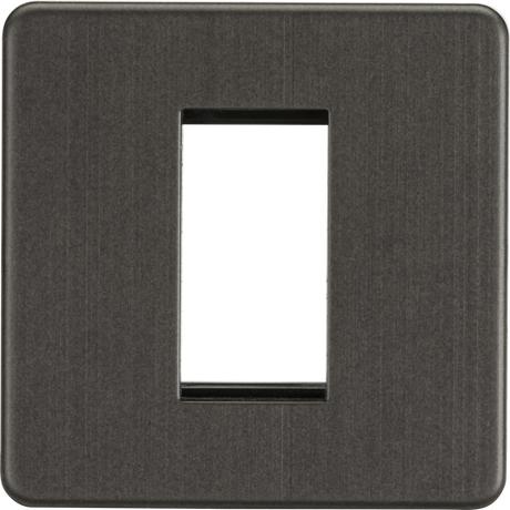 1G Modular Faceplate - Smoked Bronze - Screwless Design