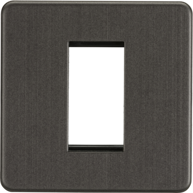 1G Modular Faceplate - Smoked Bronze - Screwless Design