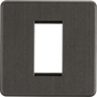 1G Modular Faceplate - Smoked Bronze - Screwless Design
