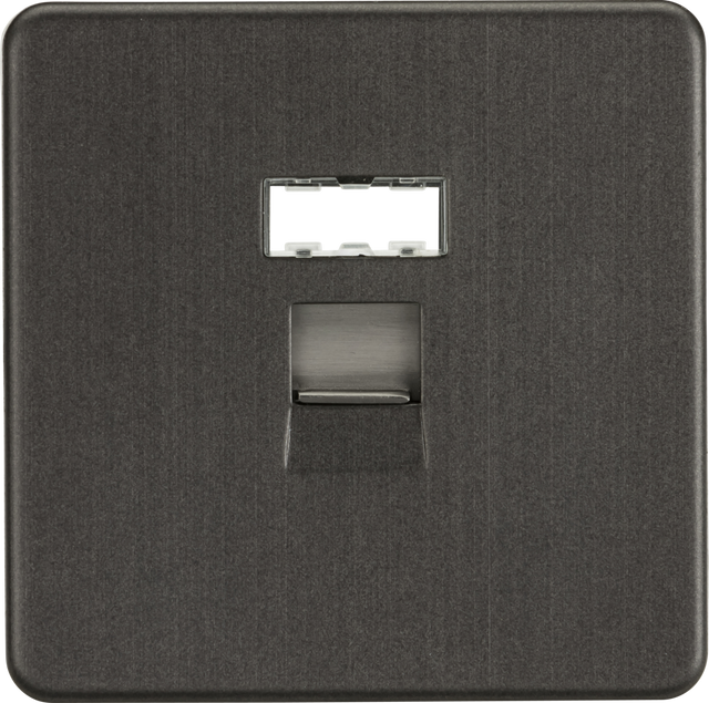 RJ45 Network Outlet - Smoked Bronze