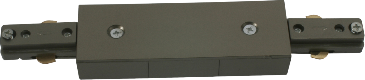 230V Track Connector Satin Nickel - Central Connector