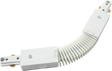 230V Single Circuit Track Flexible Connector - White