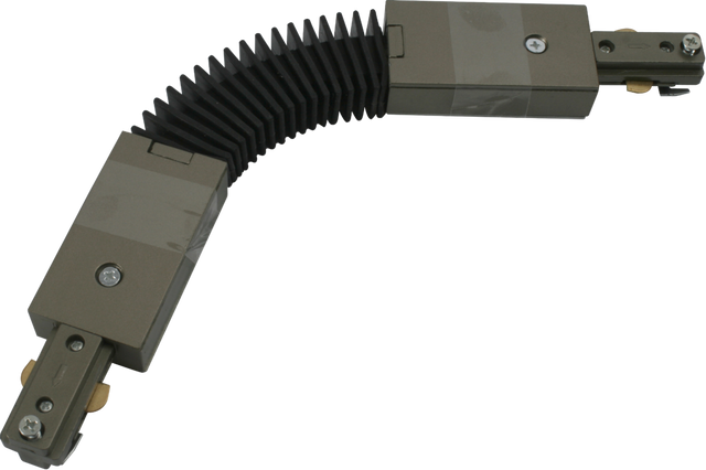 230V Single Circuit Track Flexible Connector - Satin Nickel