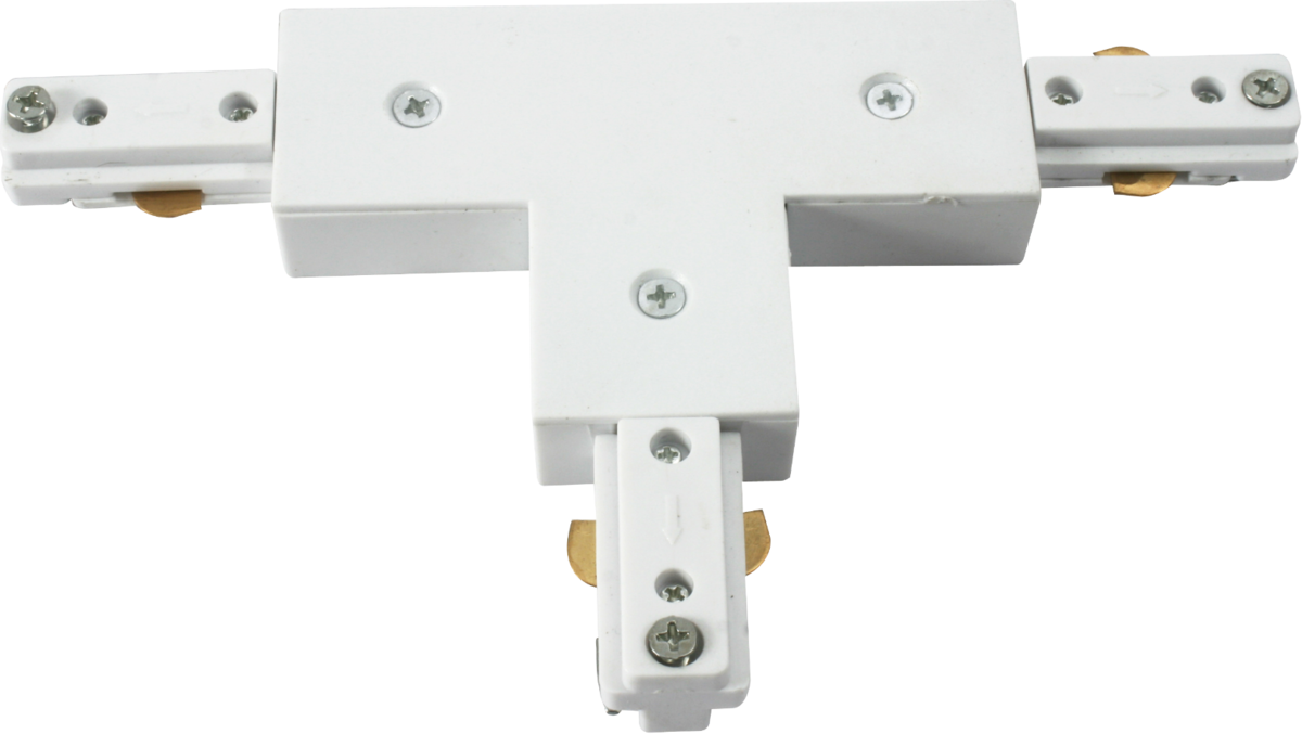 ML Accessories 230V Track T-Connector - White, Single Circuit