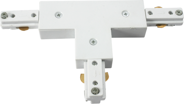 ML Accessories 230V Track T-Connector - White, Single Circuit