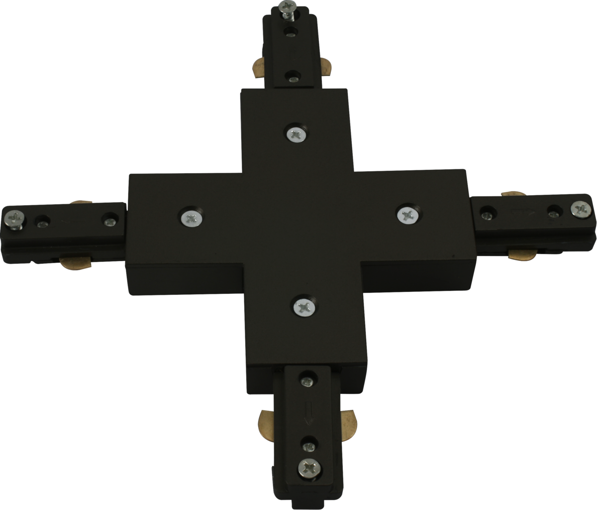 230V Track X-Connector - Black