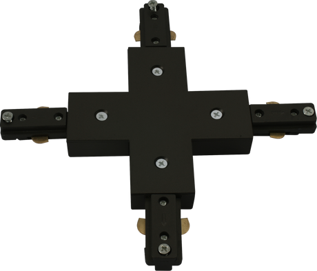 230V Track X-Connector - Black