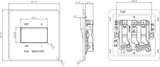 Alternative view of 10A Fan Isolator Switch - Polished Brass
