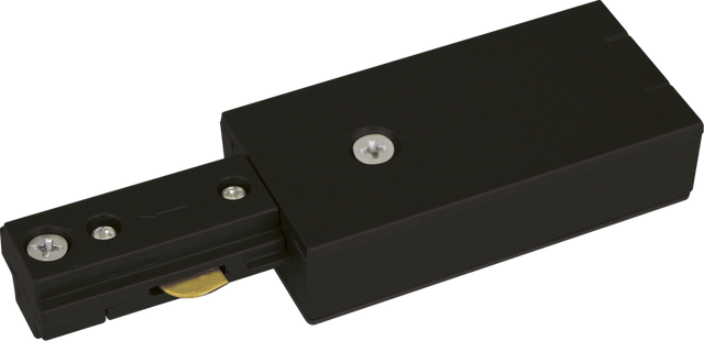 230V Single Circuit Track Power Feed - Black