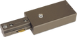 230V Single Circuit Track Power Feed - Satin Nickel