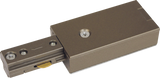 230V Single Circuit Track Power Feed - Satin Nickel