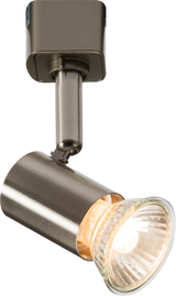 230V GU10 Track Spotlight - Brushed Chrome
